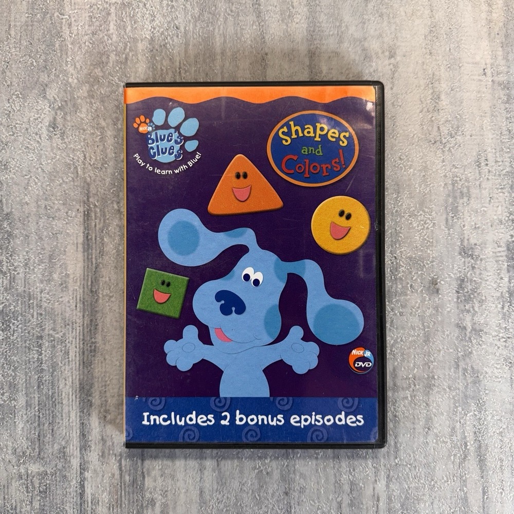 Blue's Clues Shapes And Colors DVD Good Condition DVD Nickelodeon Nick Jr